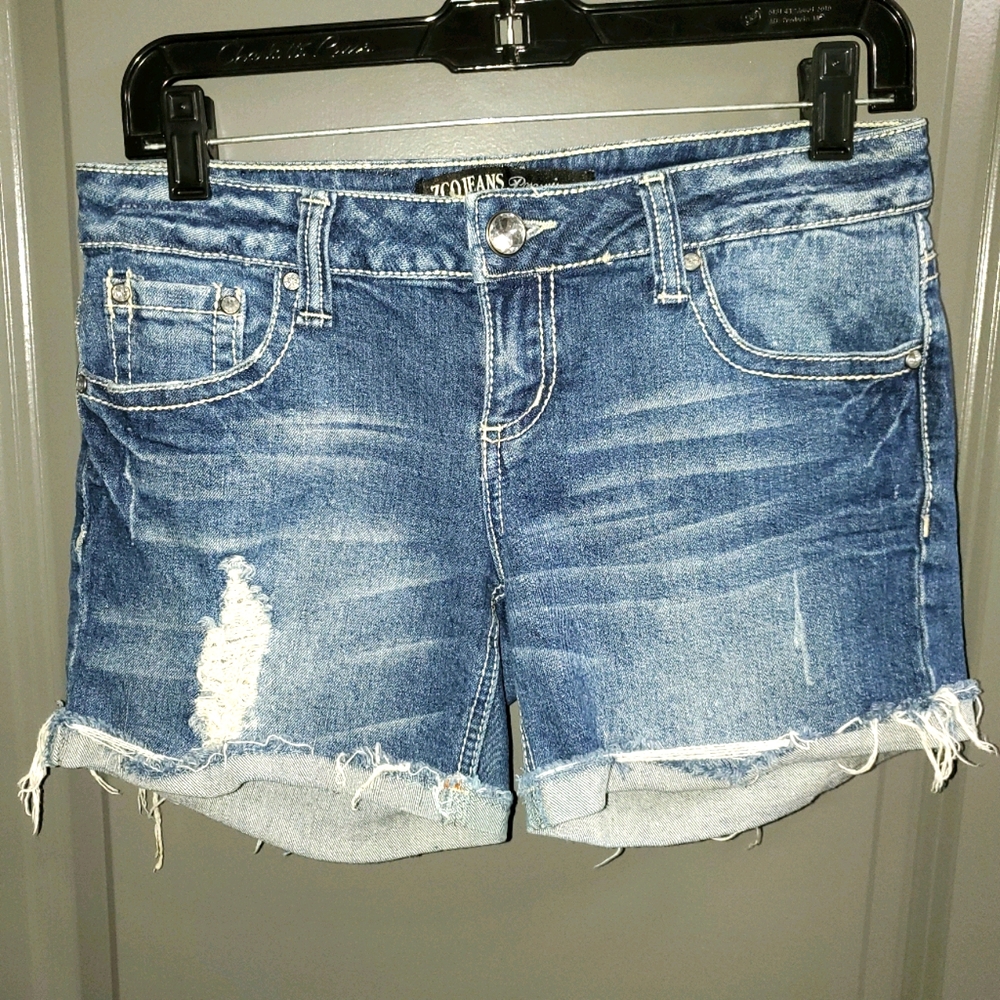 Zco Jeans Premium Juniors Stretch Jean Shorts (7)